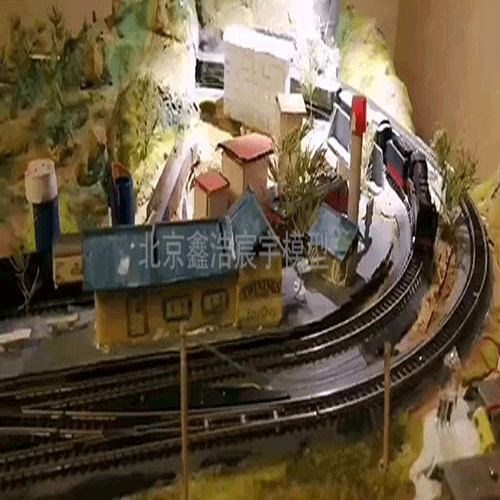 S比例火車鐵道沙盤模型，DIY火車軌道模型制作